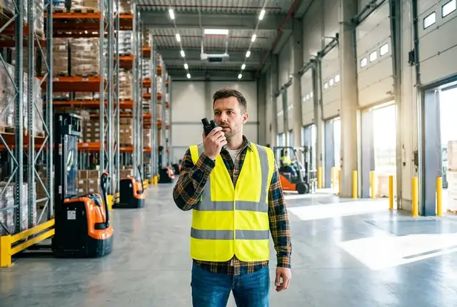 Warehouses team using Elite2Way radios